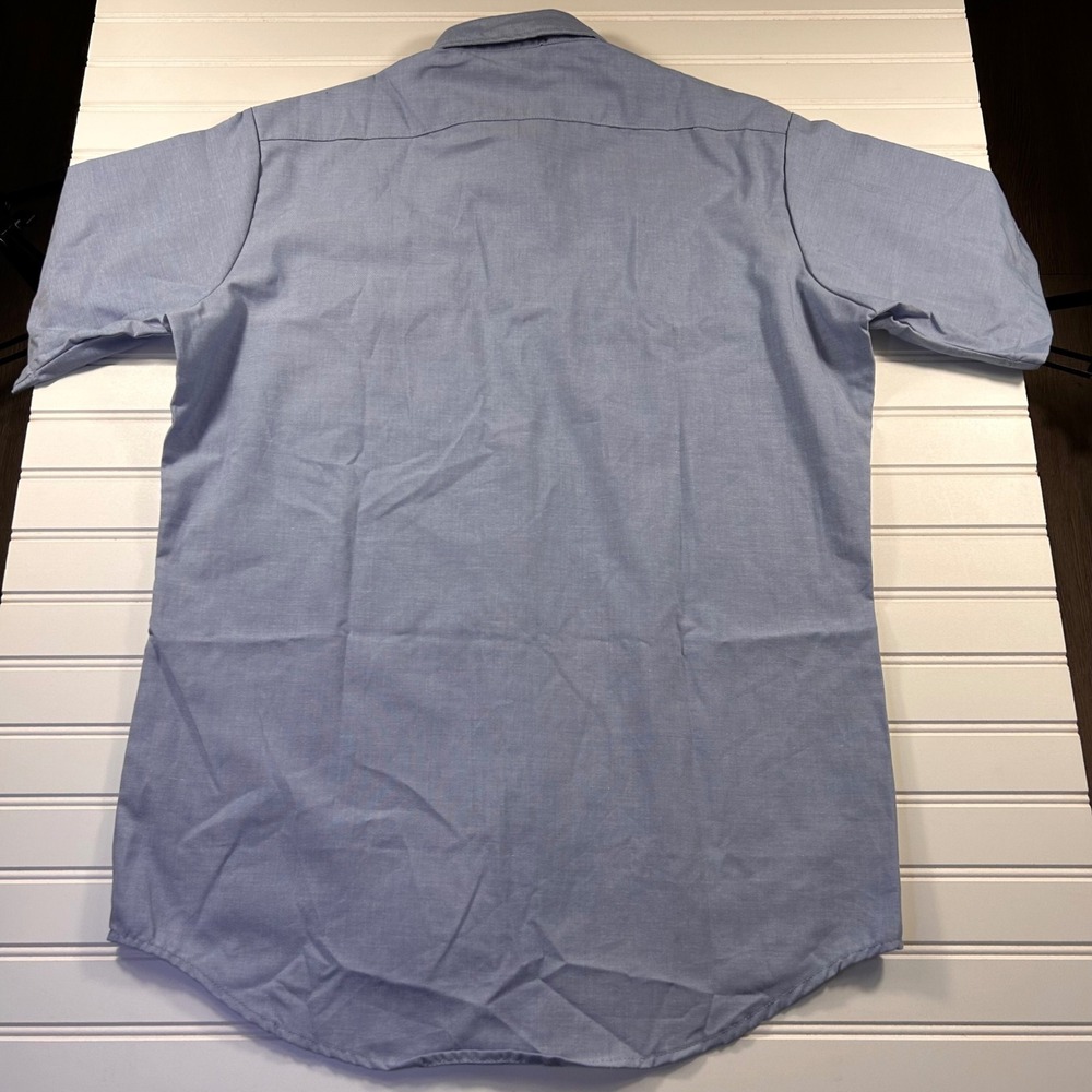 NWT DSCP Quarterdeck Collection Chambray SS Shirt Mens L Blue 8405-01-458-5543 - Picture 13 of 14